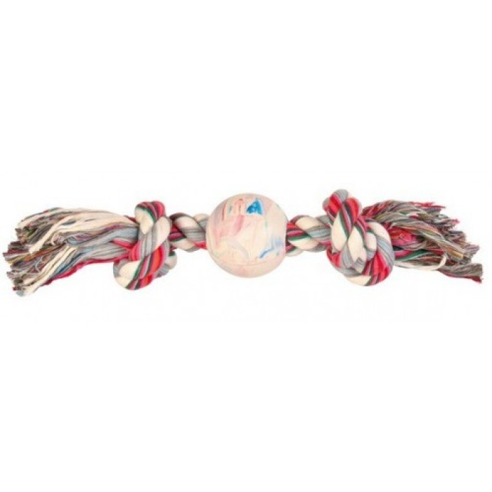 Резиновый мяч на веревке для собак TRIXIE - Denta Fun,  D 7 cm/36 cm